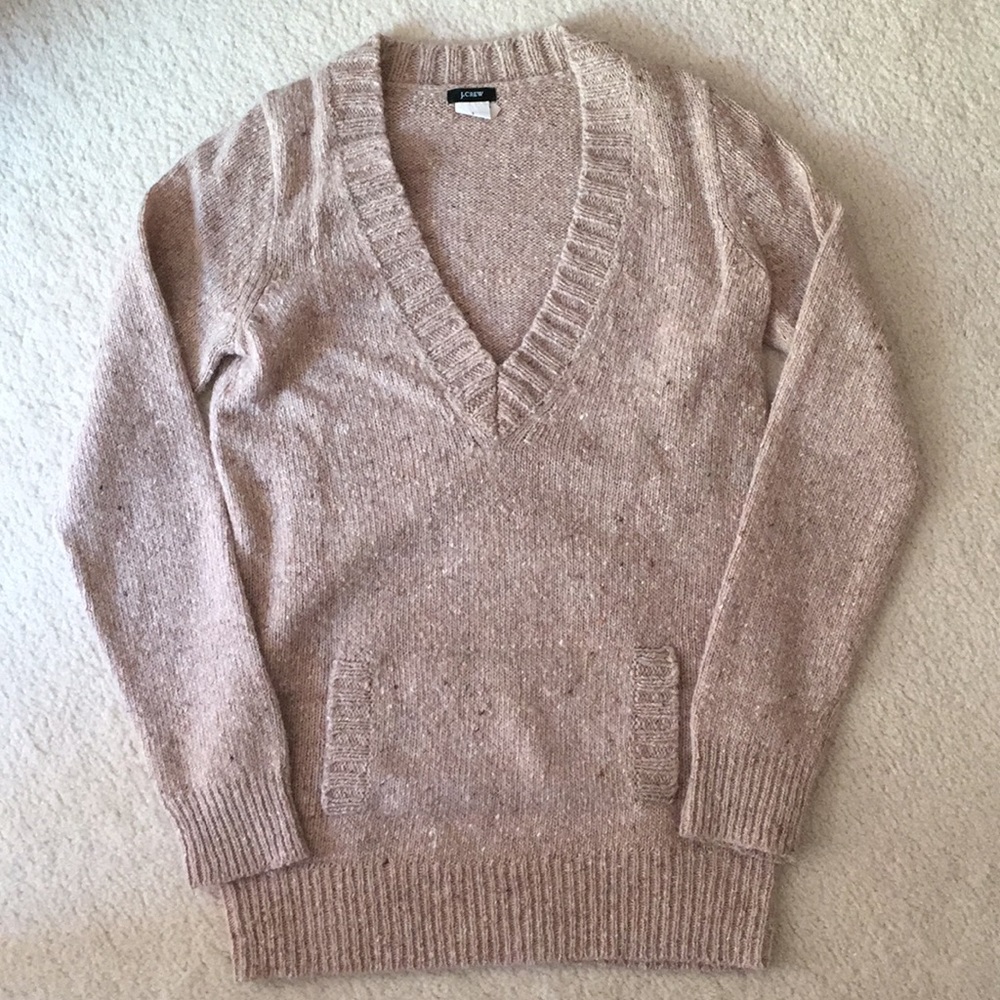 J. Crew tan wool sweater